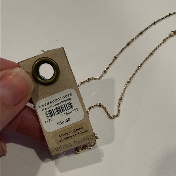 NWT Anthropologie Iridescent Pendant Necklace - Picture 4 of 10